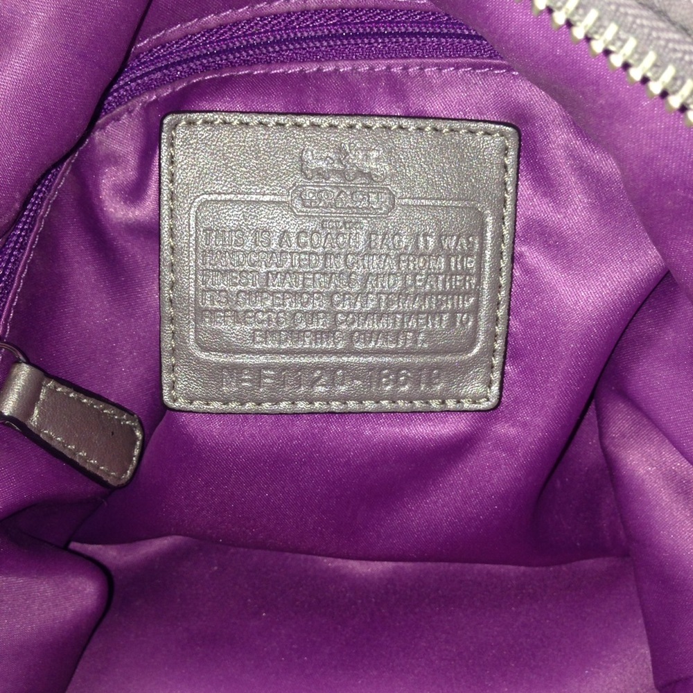 Rare Coach Op Art Taupe Madison Sophia Satchel_6