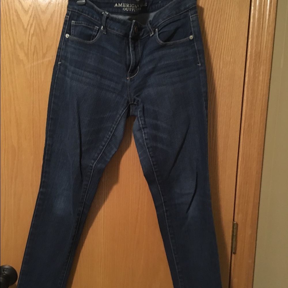 American eagle skinny jeans medium wash