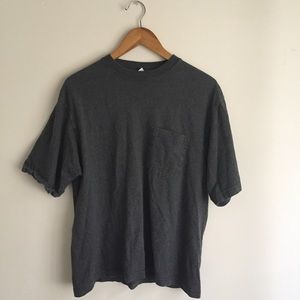 Vintage Gray Boxy Pocket Unisex T-Shirt