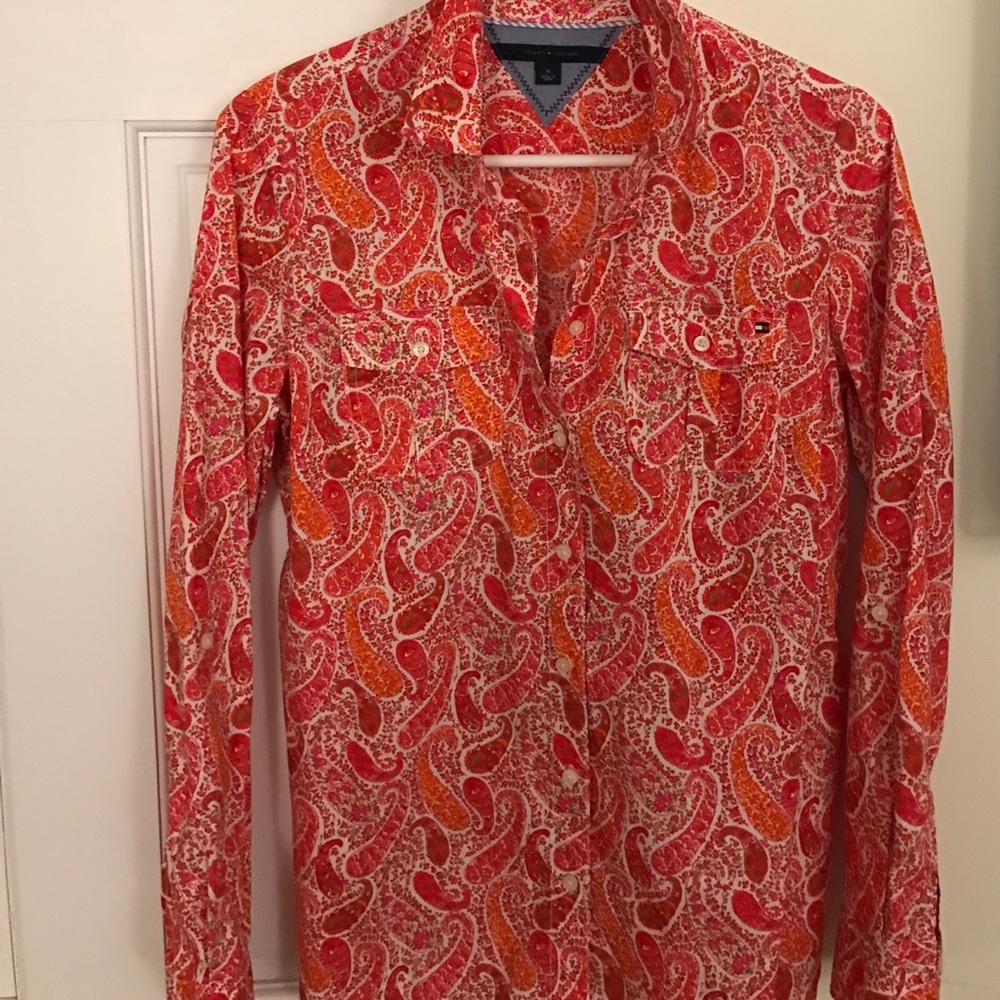 Paisley colorful button down