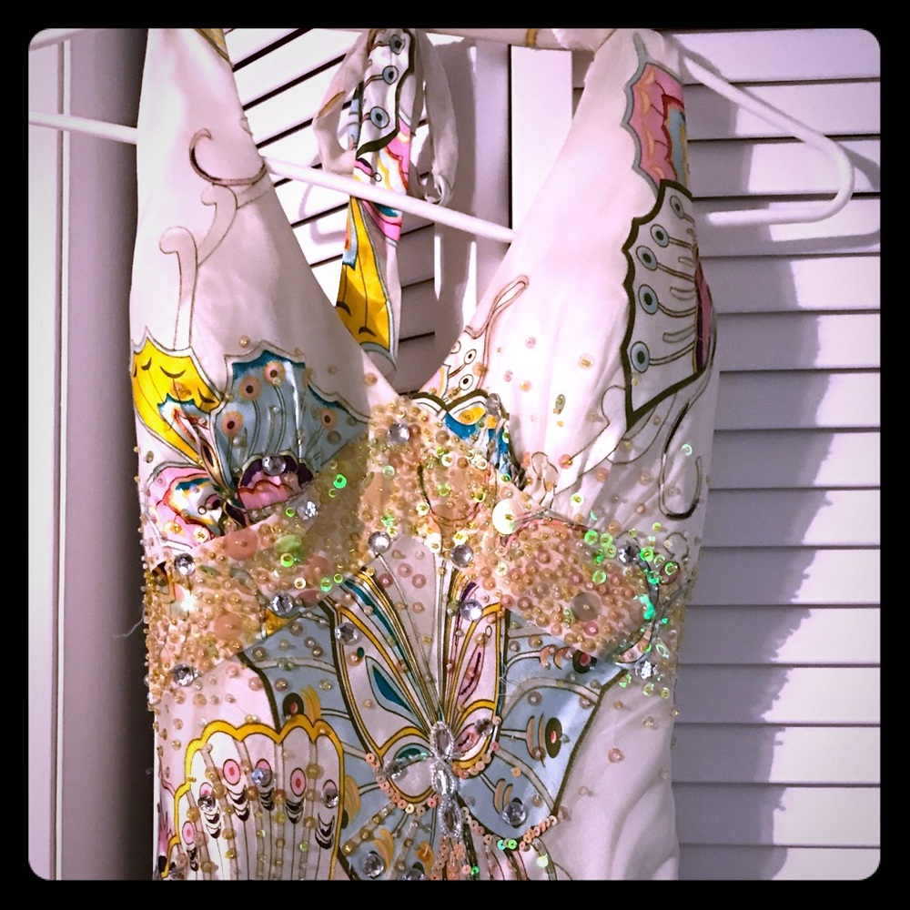 Butterfly prom/evening dress.