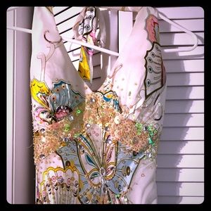 Butterfly prom/evening dress.