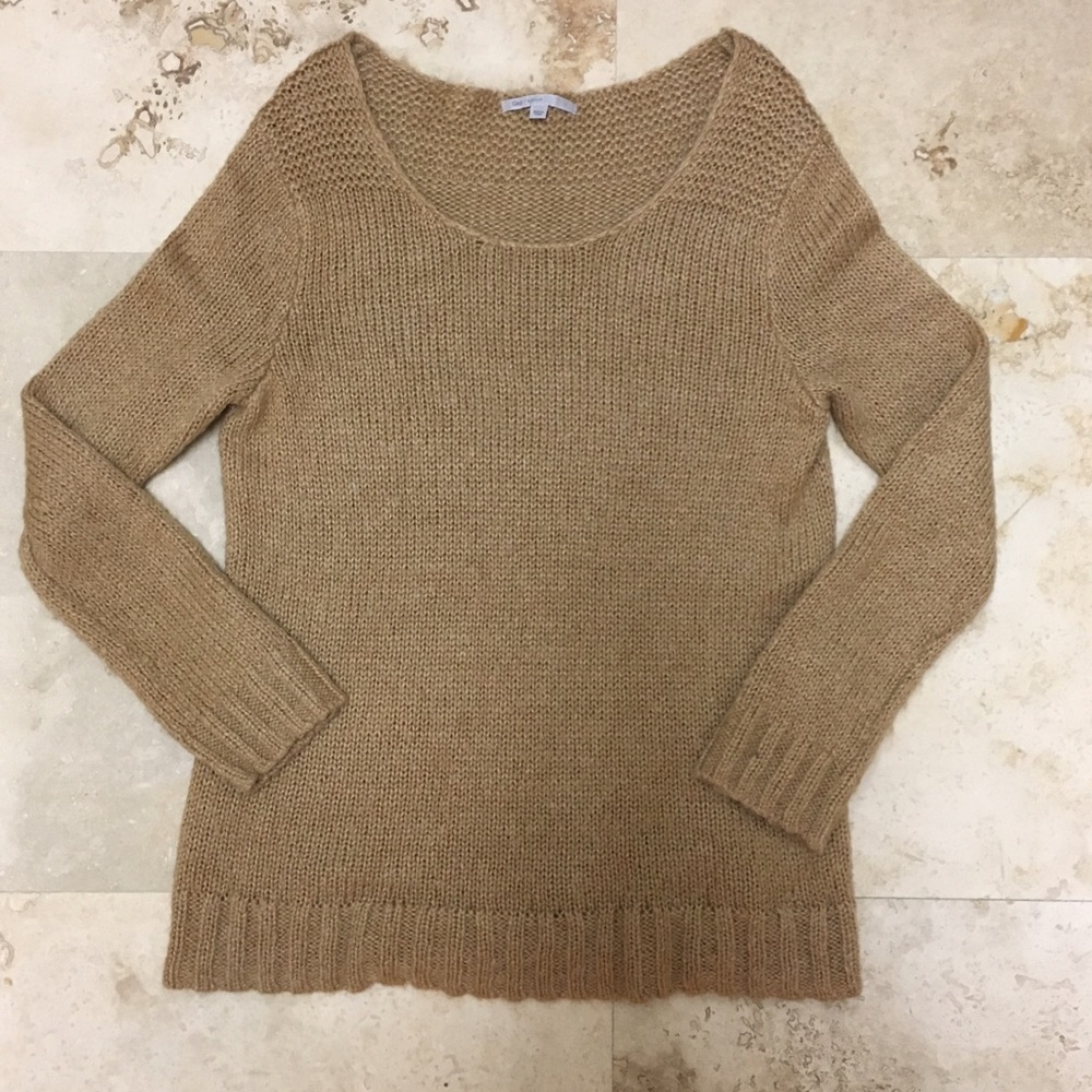 Warm boat neck sweater