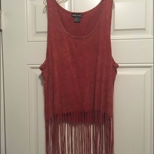 WETSEAL fringe tank top