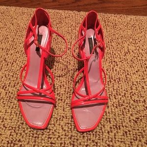 Louis Vuitton orange sandal. 100% authentic.