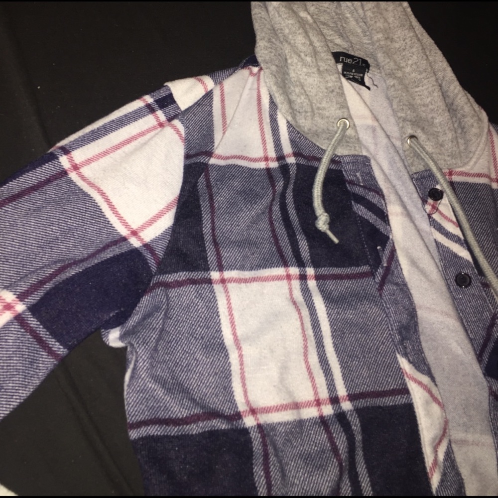 Flannel with hood