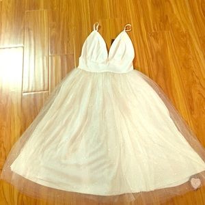 Boutique 1861 Women's White Tulle Dress