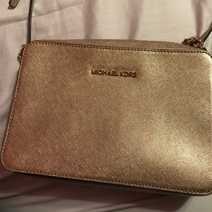 Michael Kors Gold Cross Body Purse!!!