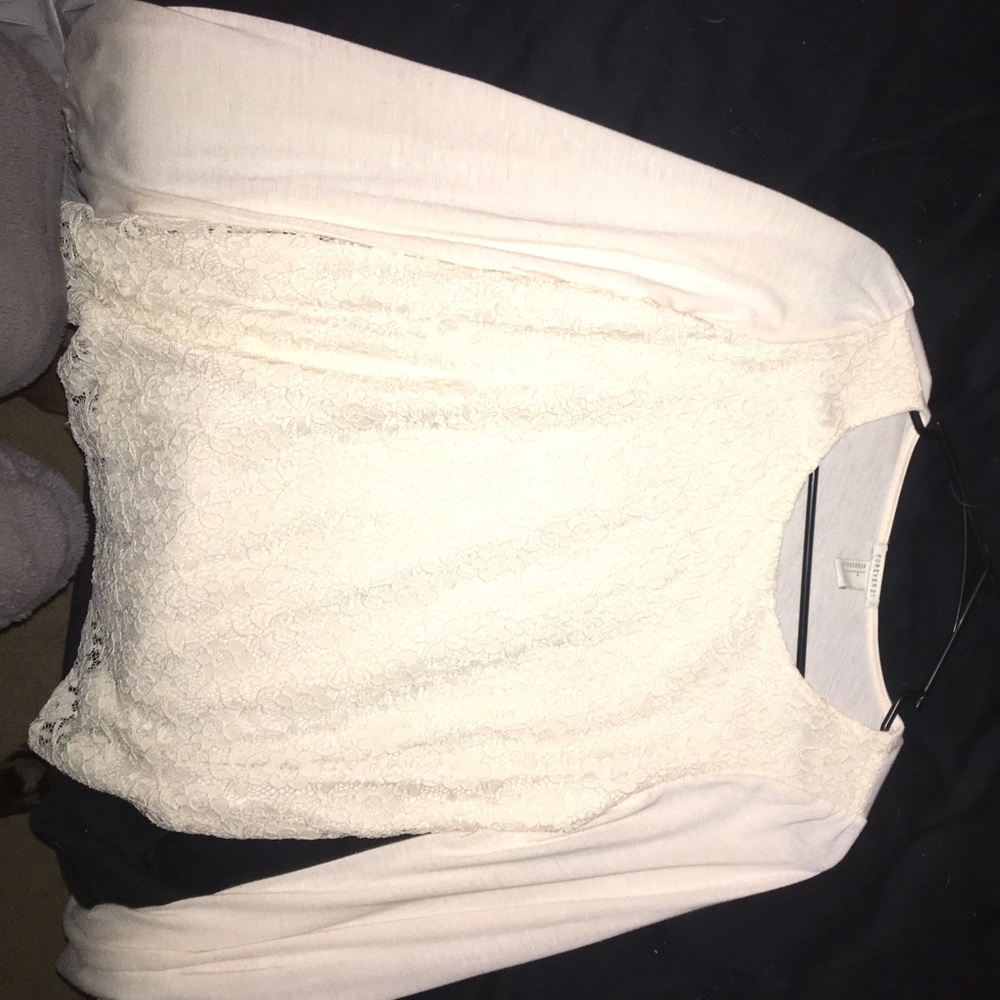Lose White Lace Shirt