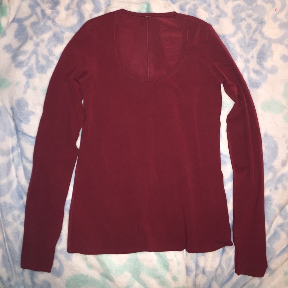 Lululemon dark red long sleeve