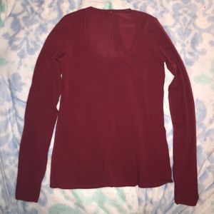 Lululemon dark red long sleeve