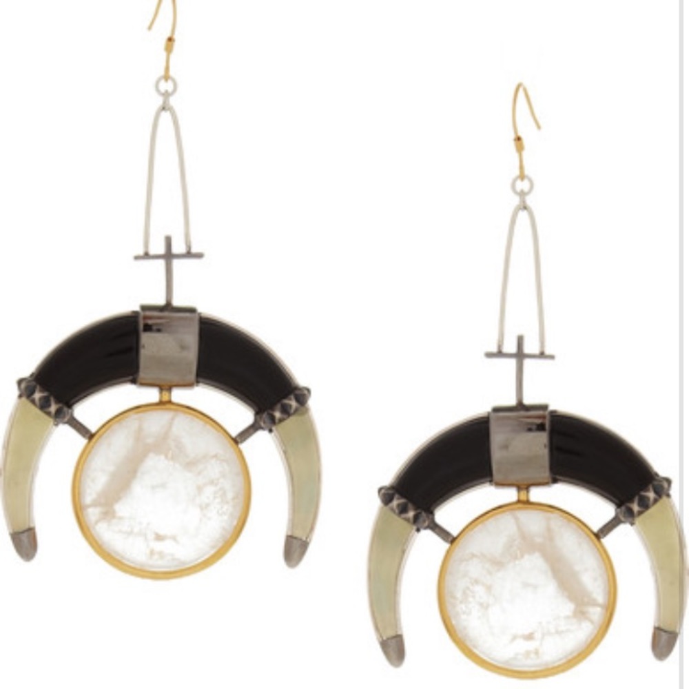 Amazing Eddie Borgo moon drop earrings
