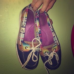 Women's rainbow sperry top-siders ⛵️