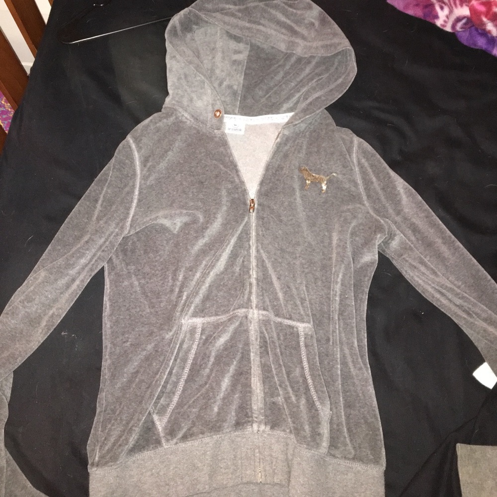 PINK victoria's secret s zip up hoodie