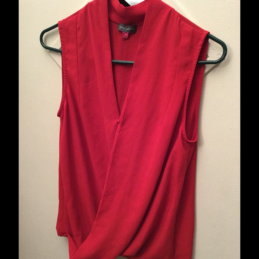 100% Polyester Wrap Front Top - image 1