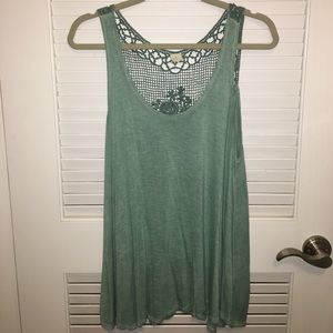Open-Back/Embroidered Tank from Urban Outfitters