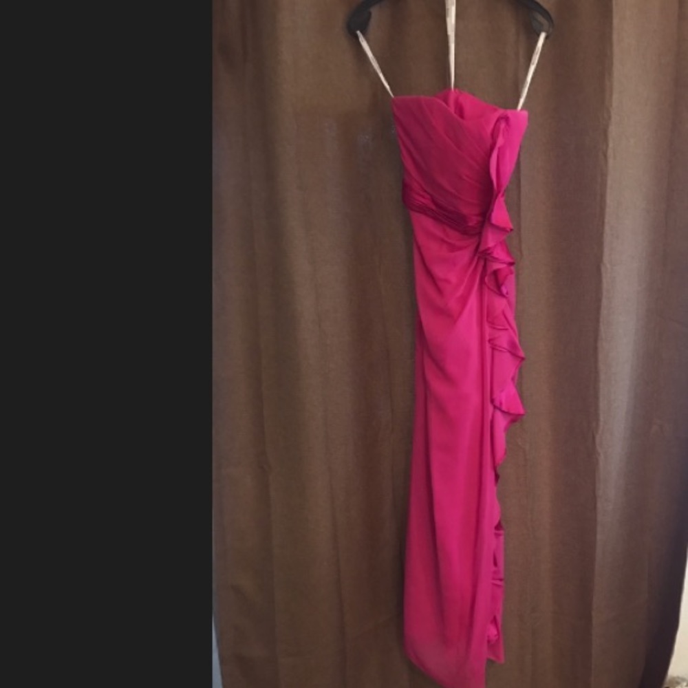 Davids bridal matching bridesmaid dress and heels