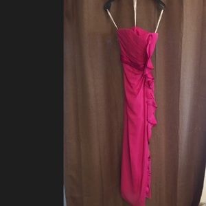 Davids bridal matching bridesmaid dress and heels