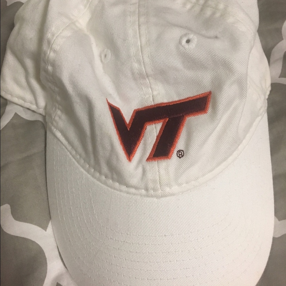 white virginia tech hat