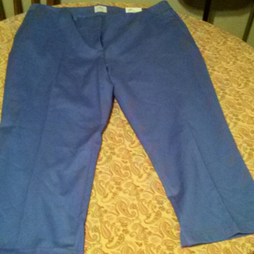 Chicos blue capris size 4(20)