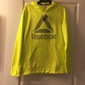 NWT Men's Electric Yellow Reebok hoodie size Med