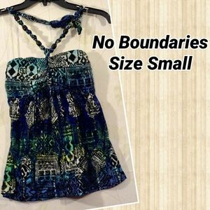 No Boundaries Halter Top, Size Small.