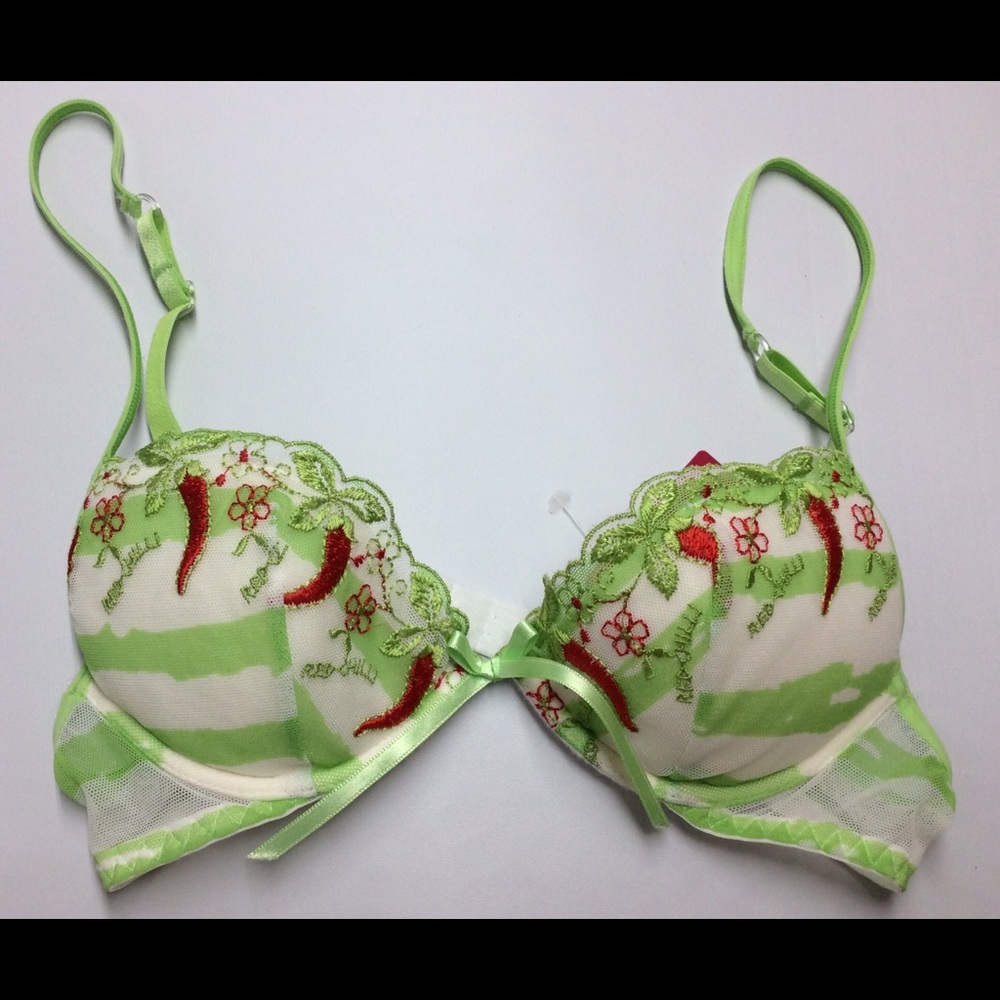 NWT 32B La Perla Occhi Verdi Bra