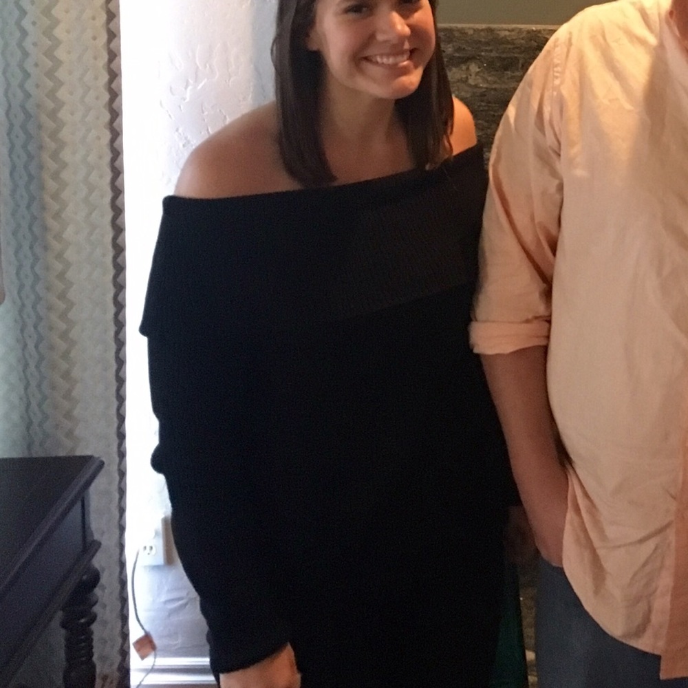 Off the shoulder sweater