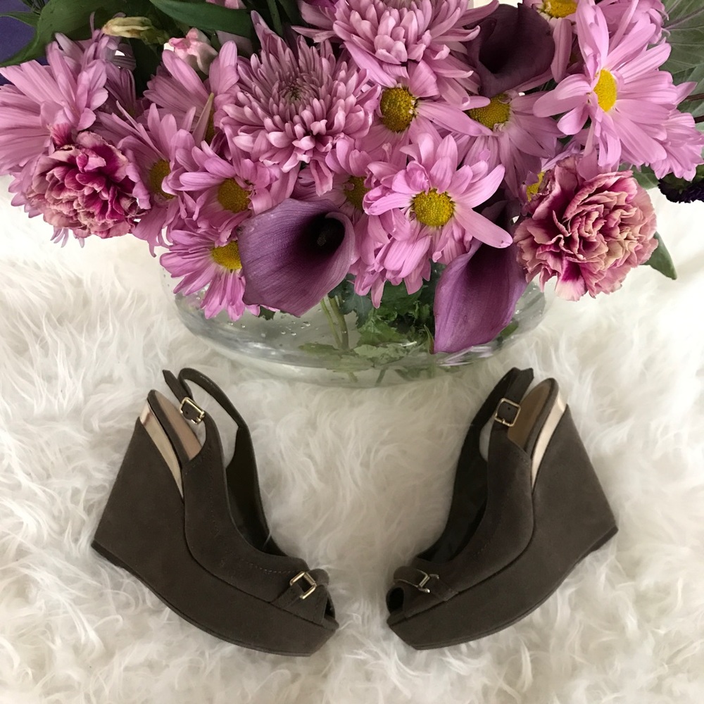 Charles & Keith Suede Wedge