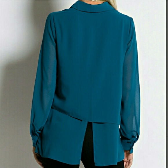 🔴Pink sheer top - Picture 3 of 5