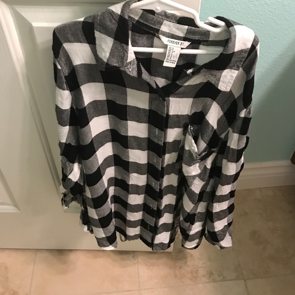 Black and White flannel