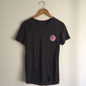 American Flag Embroidered/Graphic T-Shirt