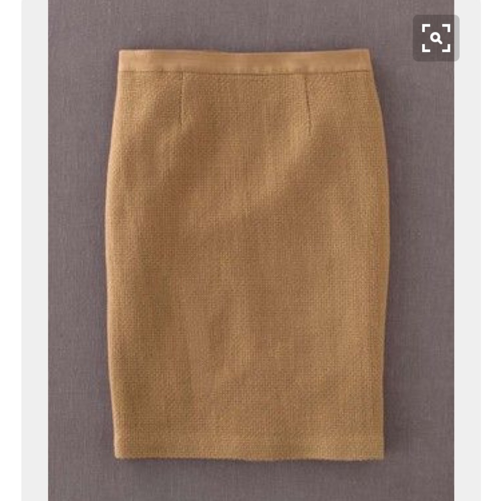Boden Notre Dame Pencil Skirt in Camel - NEW