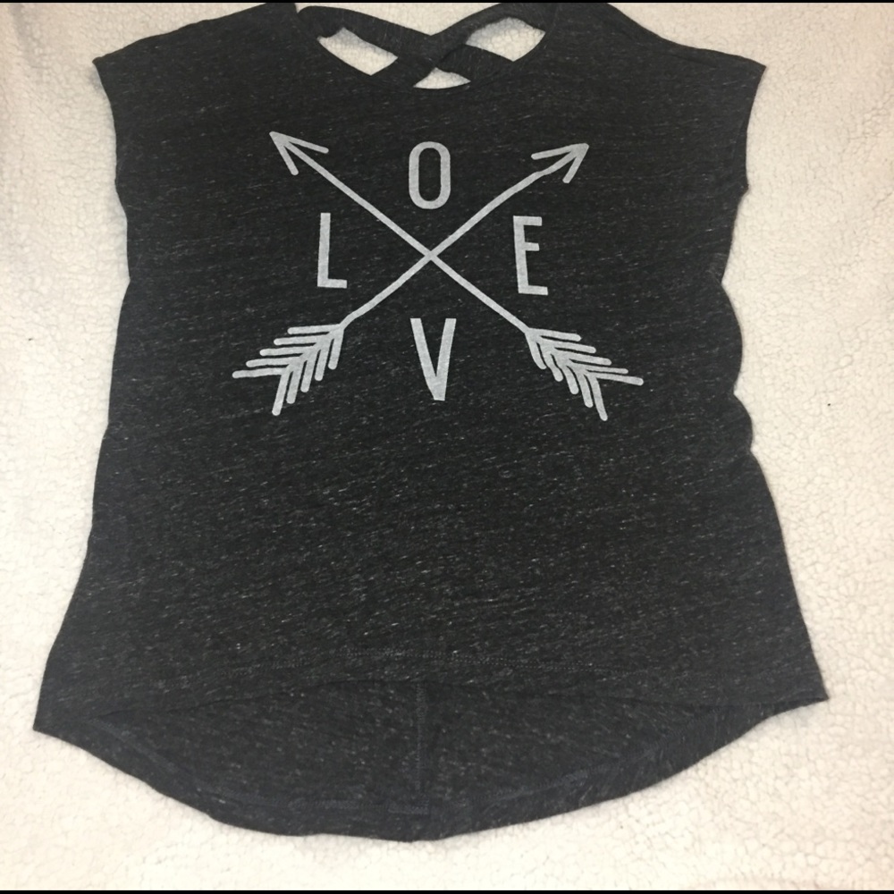 Silversuite's LOVE high-low shirt