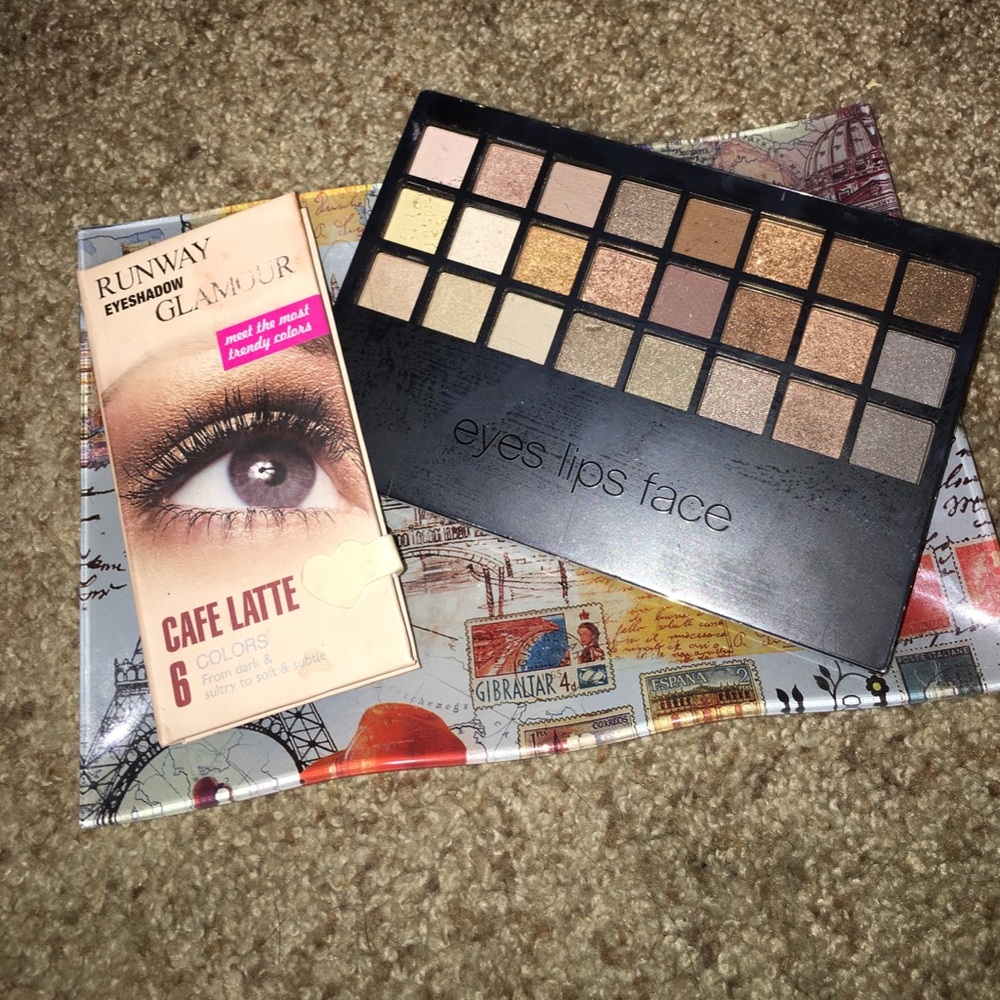 New Elf and Runway Beauty Cafe Latte nude palettes