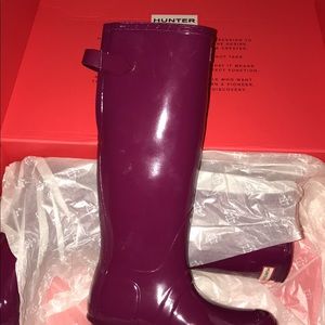 Plum Hunter rain boots