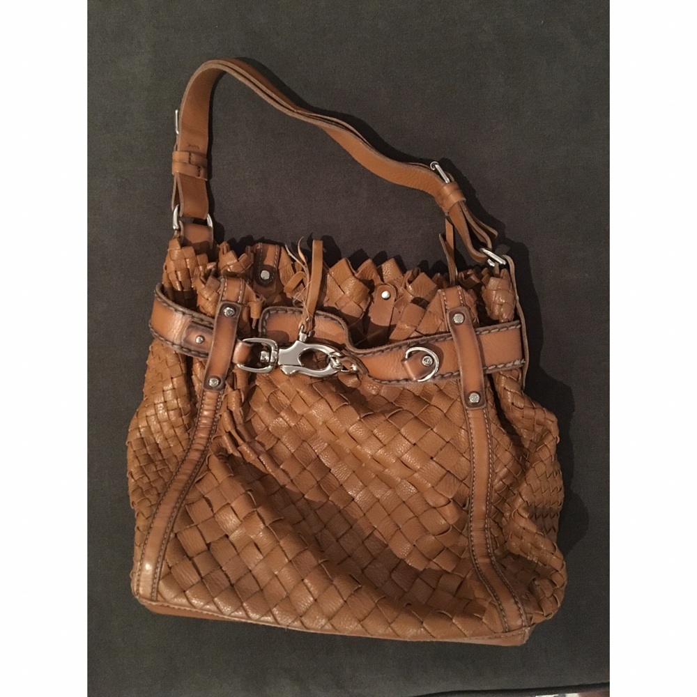 Francesco Biasia Woven Leather Purse