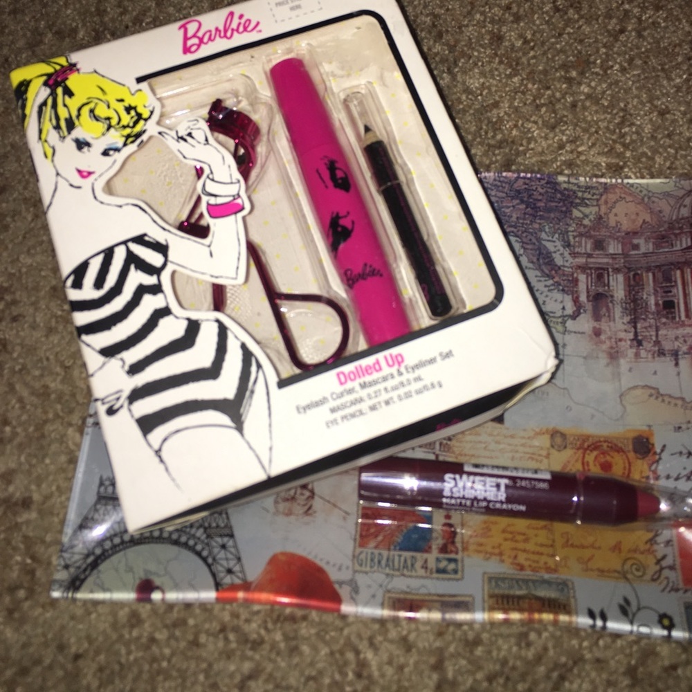 New in box and package Barbie kit and Ulta lippy