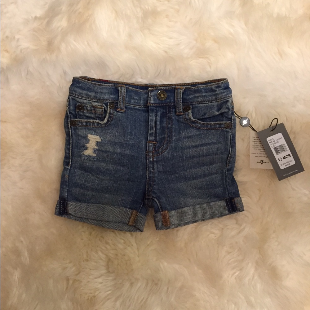 7 for all mankind infant girls (12 mo) shorts