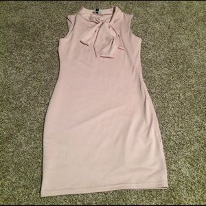 Asos blush pink bodycon dress