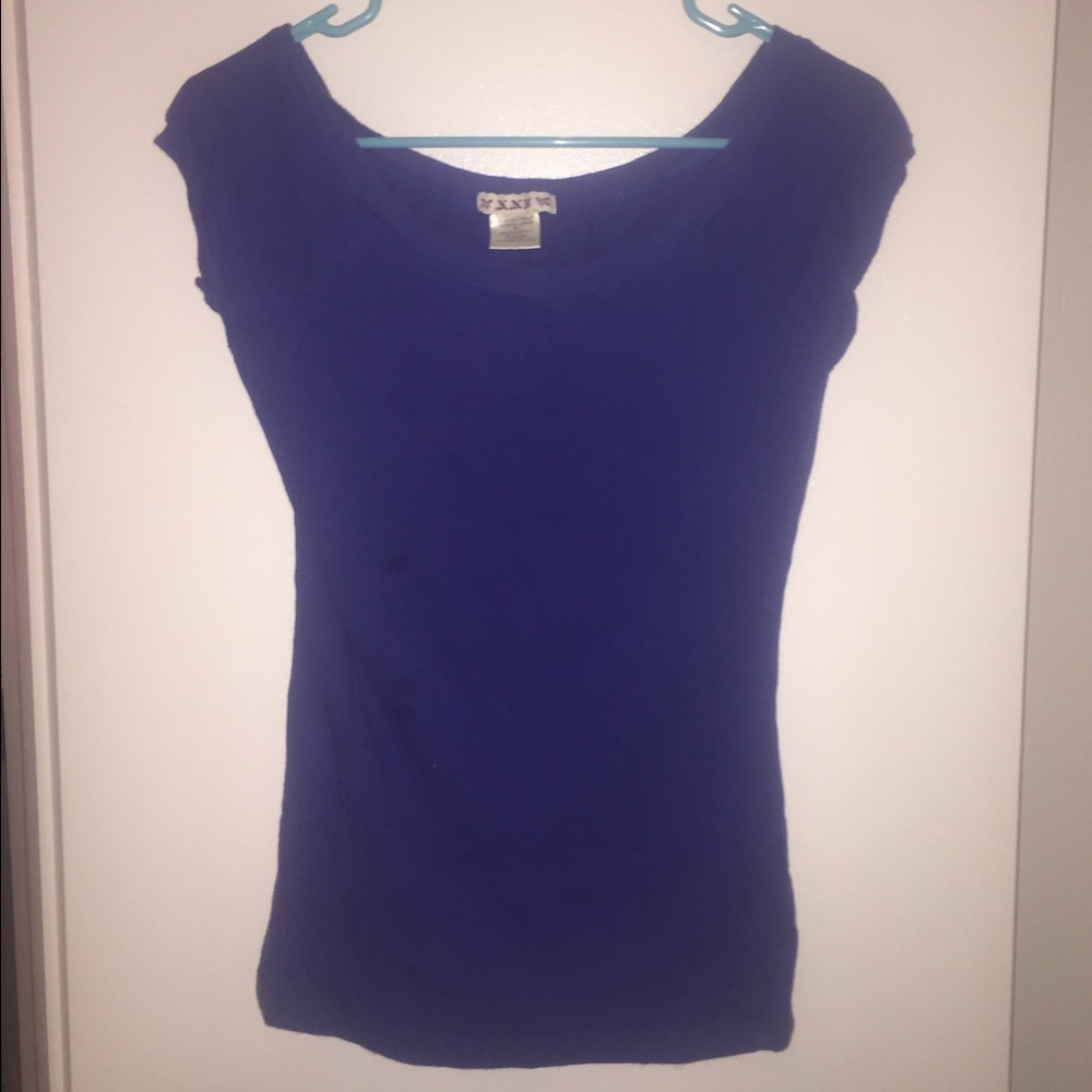 Forever 21 royal blue t shirt