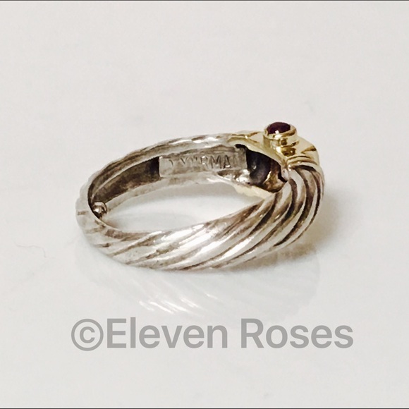 David Yurman Iolite & Amethyst Renaissance Ring - Picture 3 of 7