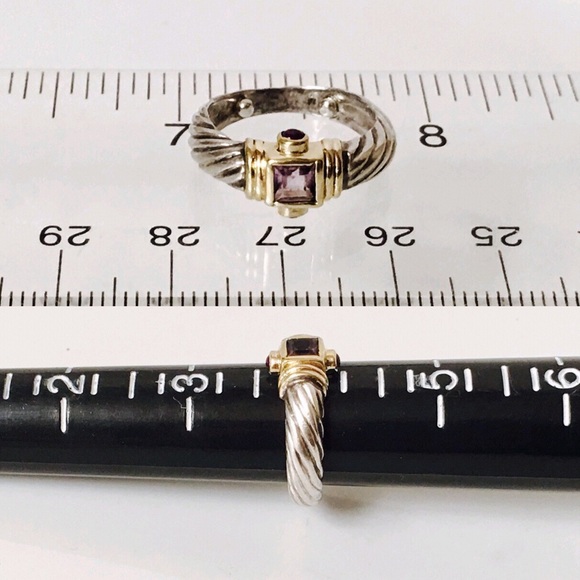 David Yurman Iolite & Amethyst Renaissance Ring - Picture 6 of 7