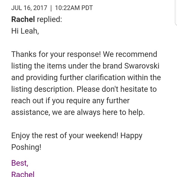 (only 1 size 7 left) 18k Sapphire Swarovski Ring - Picture 6 of 6