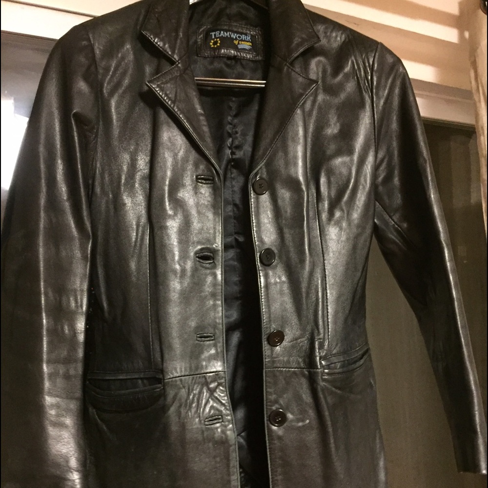 Black leather jacket, Swedish leather