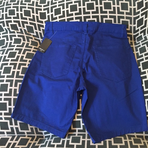 Blue men's forever 21 shorts - Picture 2 of 2