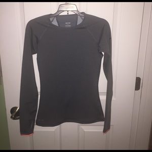 Grey Nike pro top