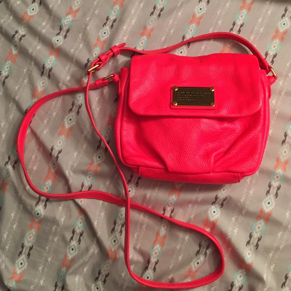 Marc by Marc Jacobs Neon Pink/Orange cross-body!