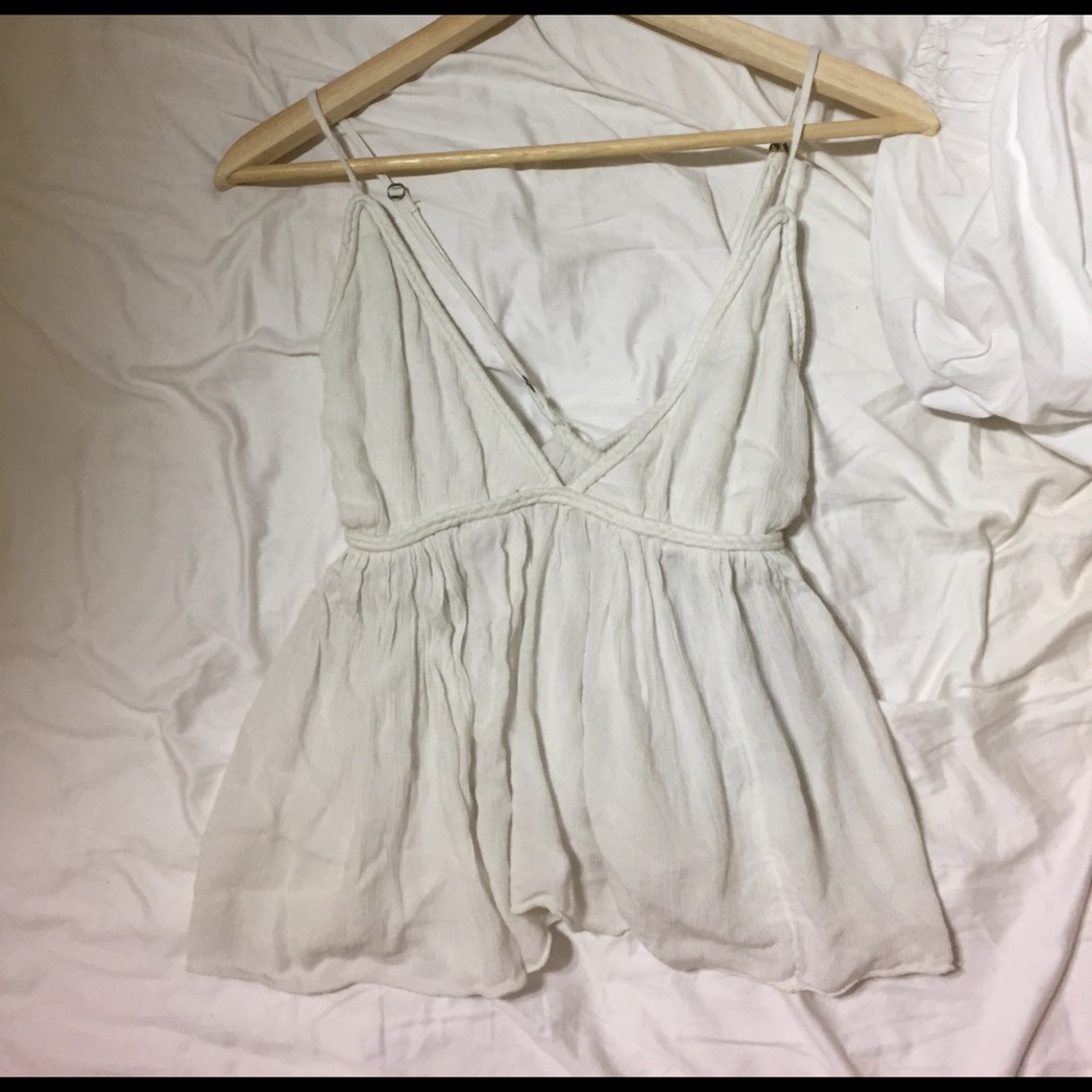 White summer tank