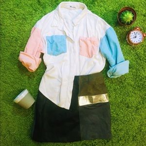 Over size long sleeve shirt